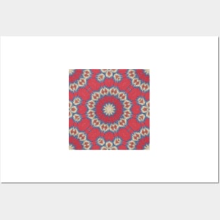 Textured Mandala , Festive , Holiday , Navajo Pattern Posters and Art